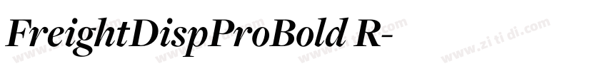 FreightDispProBold R字体转换 FreightDispProBold R字体转换